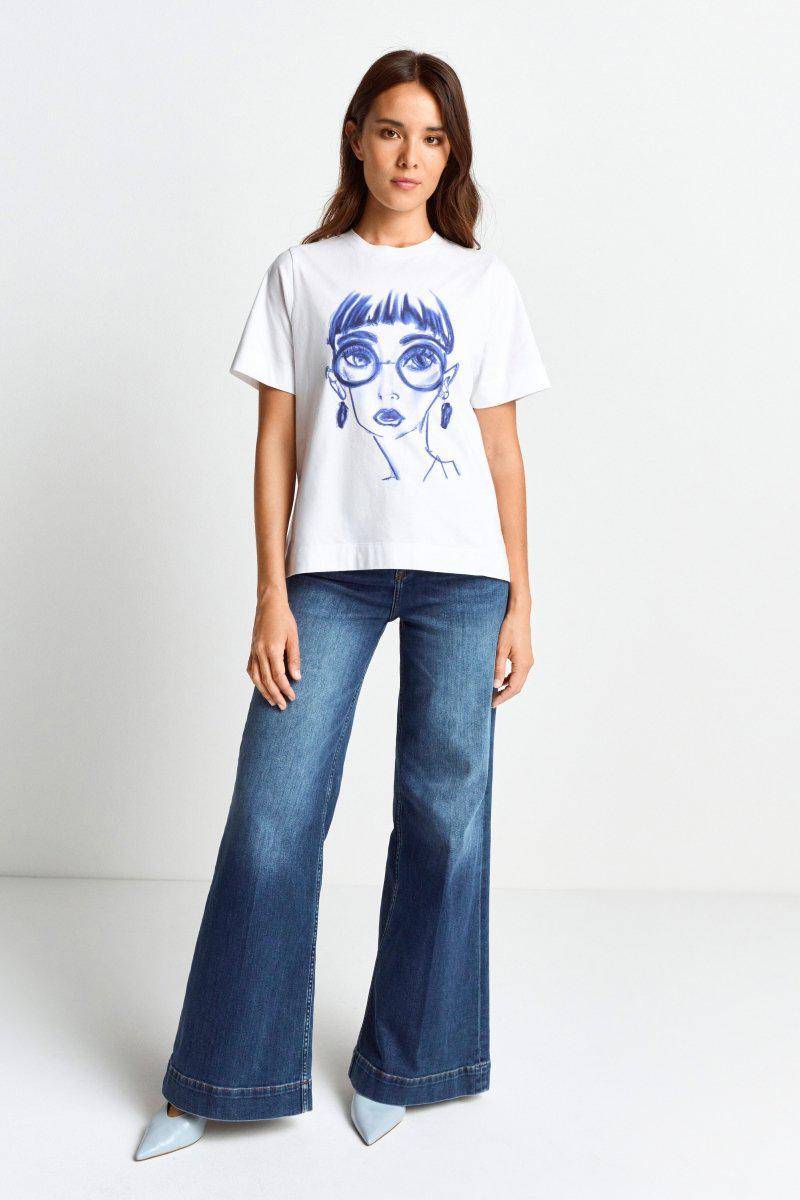 Eich & Royal T-Shirt mit Fashion-Print Im Verkauf