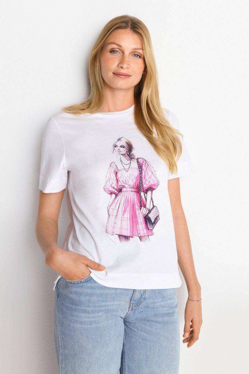 Eich & Royal T-Shirt mit Strassverzierung Weihnachtsangebot