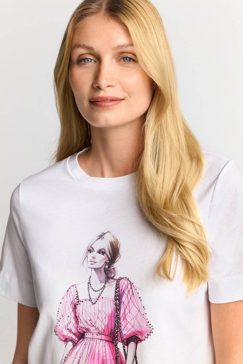 Eich & Royal T-Shirt mit Strassverzierung Weihnachtsangebot