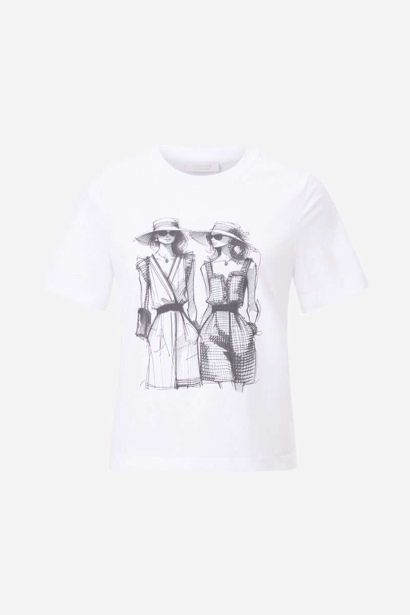 Eich & Royal Weißes T-Shirt mit Statement-Print Osterangebot