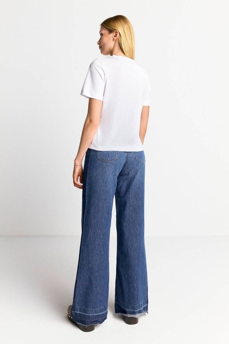 Eich & Royal Weißes T-Shirt mit Statement-Print Osterangebot