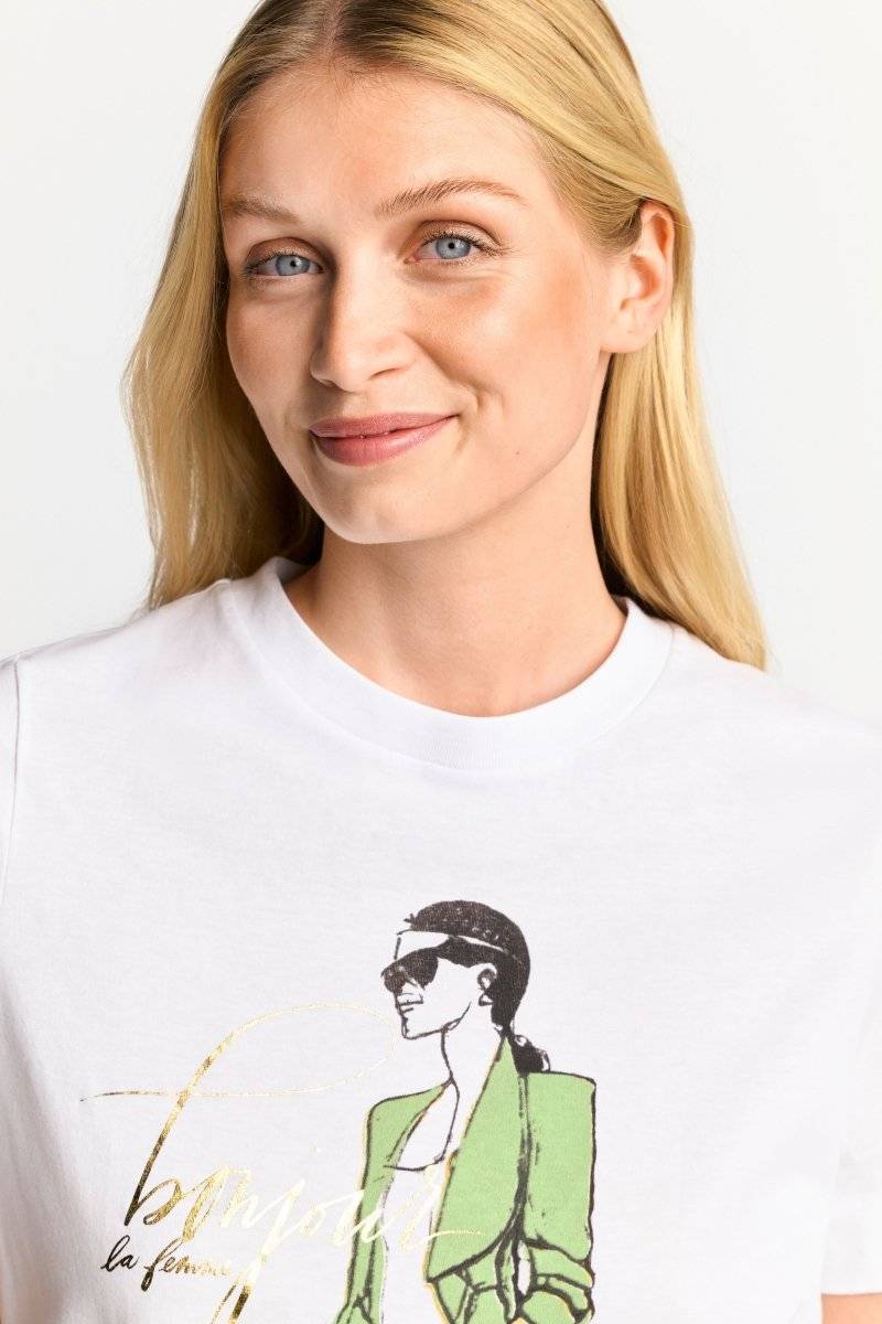 Eich & Royal T-Shirt mit Illustrations-Print Super Sparpreis