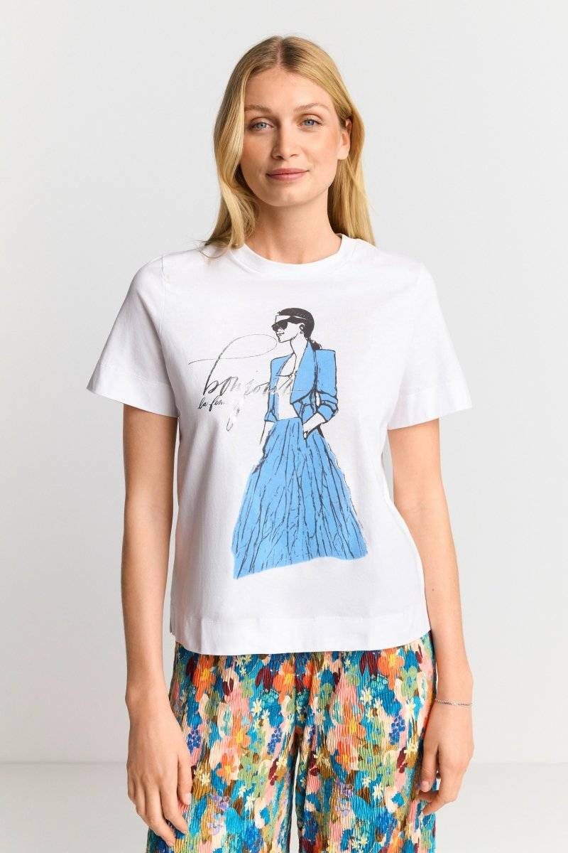 Eich & Royal T-Shirt mit Illustrations-Print Super Sparpreis