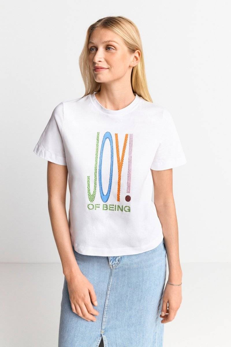 Eich & Royal T-Shirt mit Strassverzierung Neueste Stile