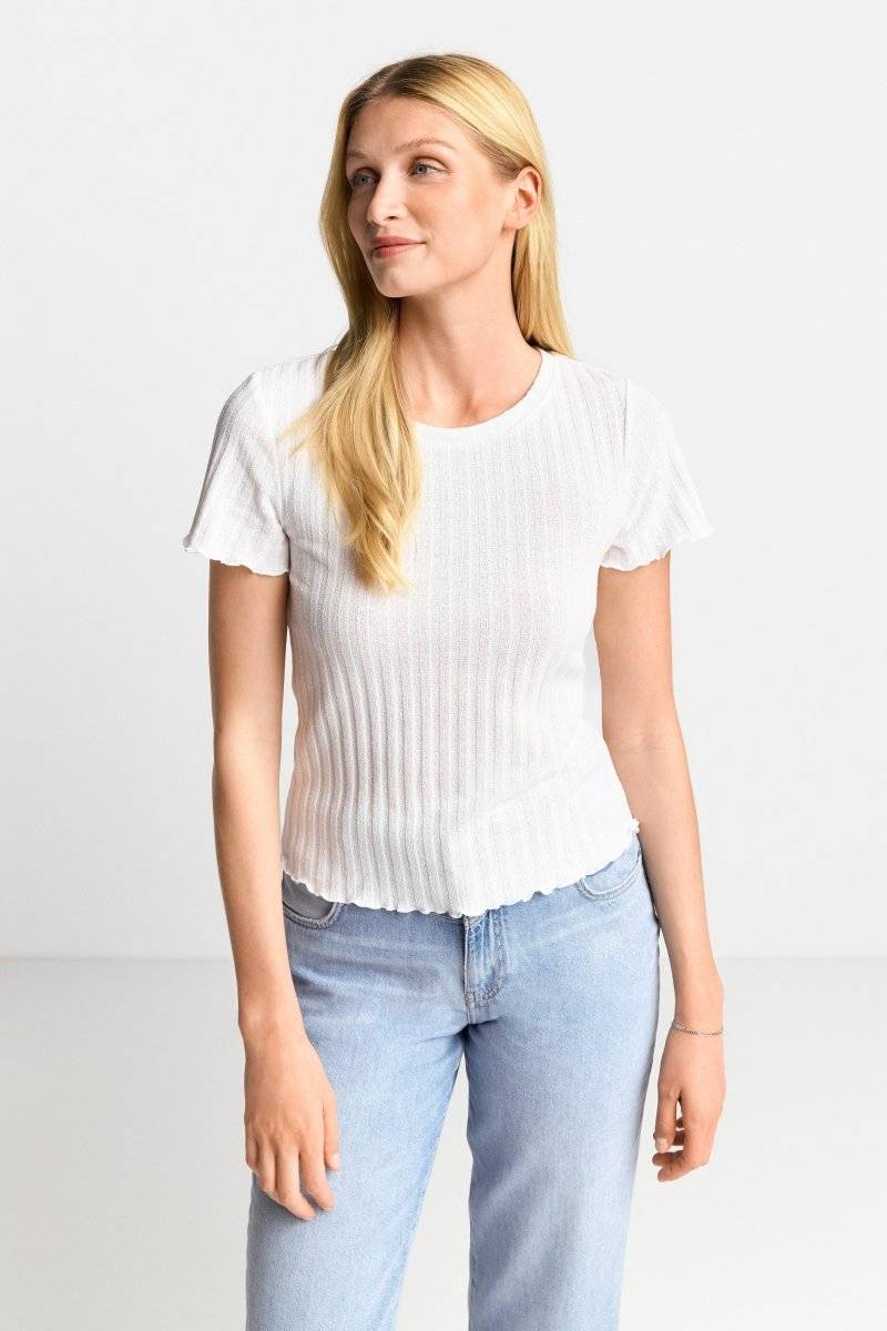 Eich & Royal Figurbetontes Rib-Shirt Bis zu 65% Rabatt