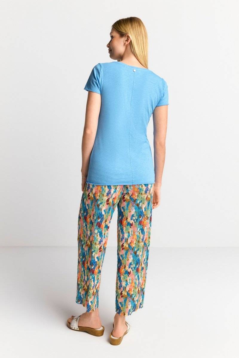 Eich & Royal Luftiges T-Shirt in Cruise Blue Sonderangebot der Fabrik