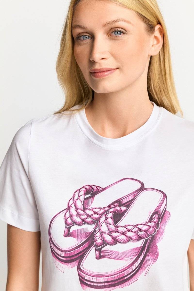 Eich & Royal T-Shirt mit strassverziertem Print Speichern exportieren