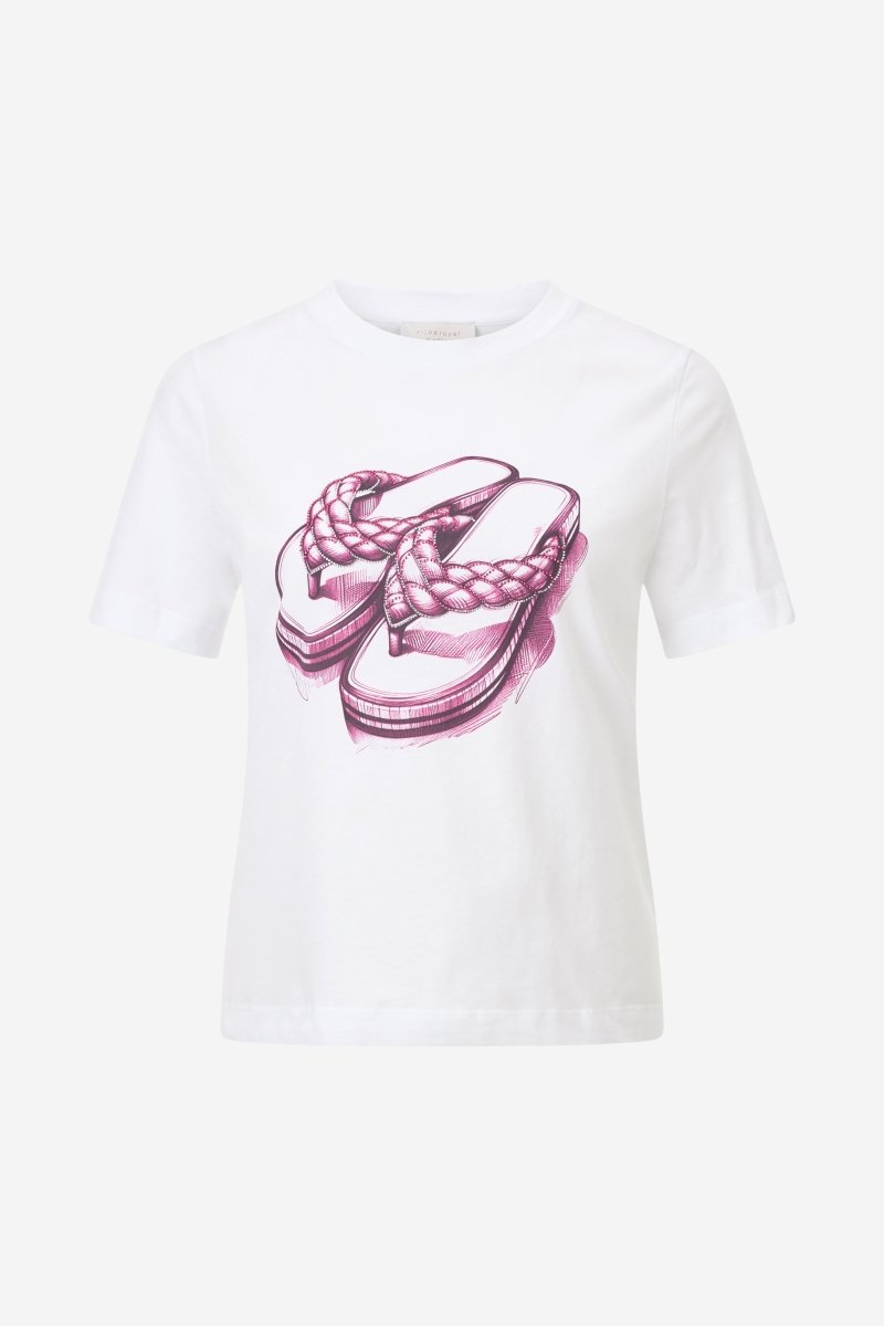 Eich & Royal T-Shirt mit strassverziertem Print Speichern exportieren