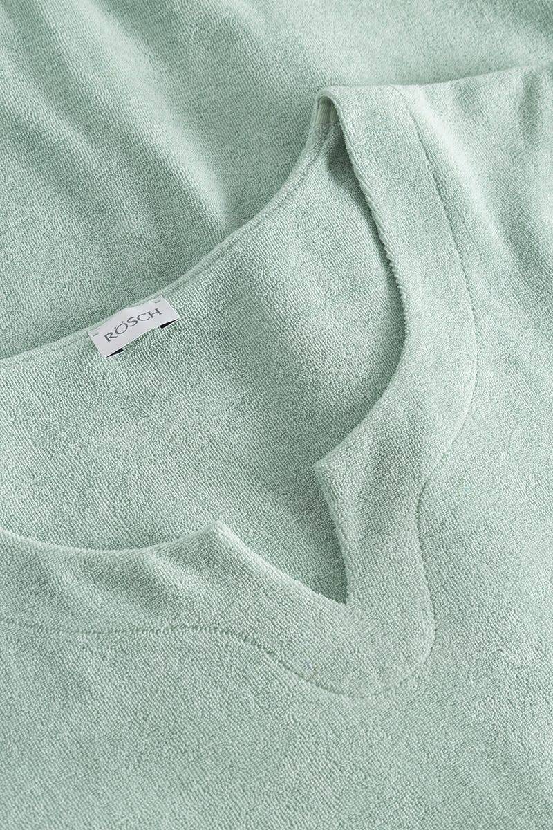 Rösch Hauskleid aus Frottee in Mintgrün Maxilänge Baumwolle/Polyester Große Rabatte