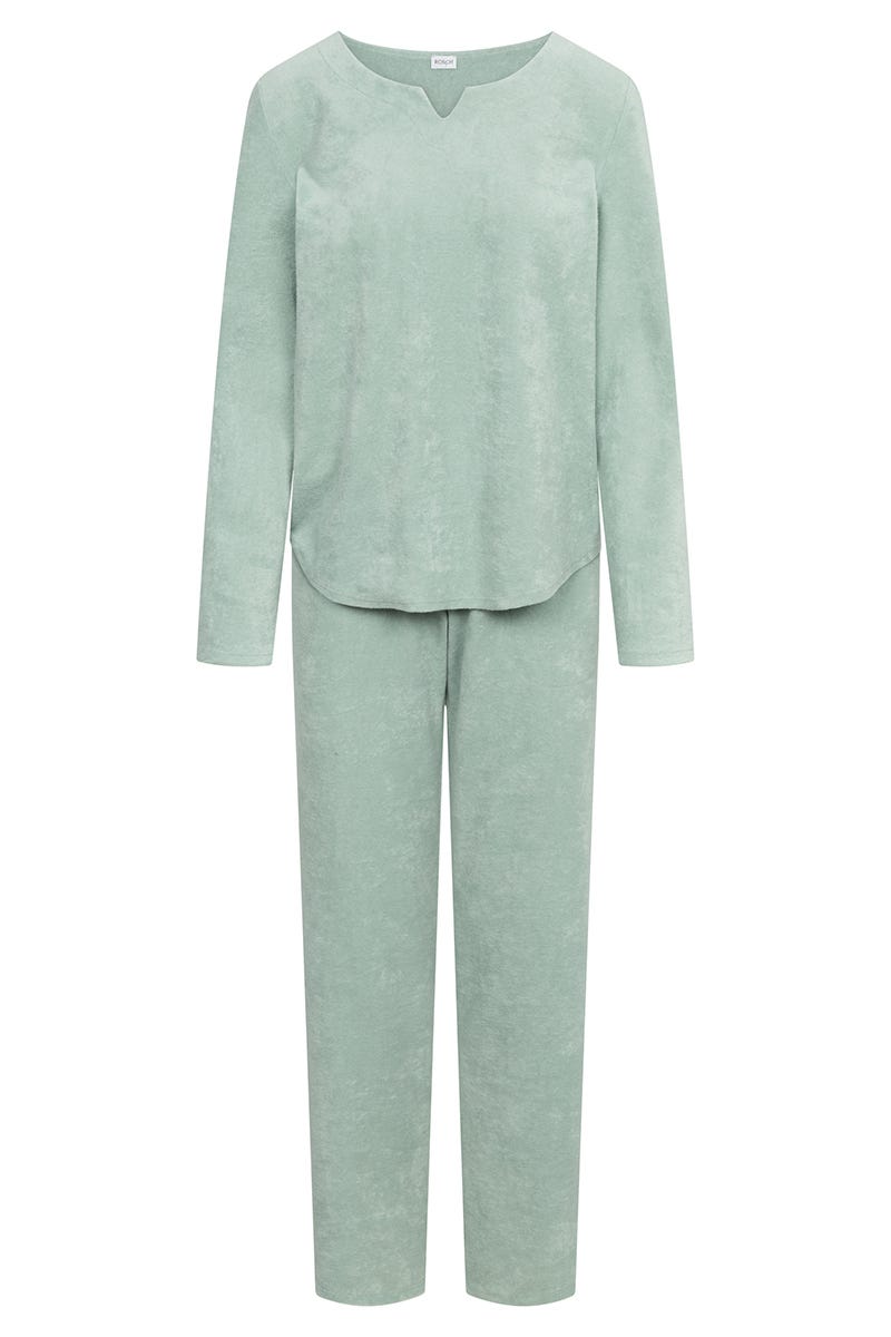 Rösch Hausanzug aus Frottee in Mintgrün Baumwolle/Polyester Neuheiten
