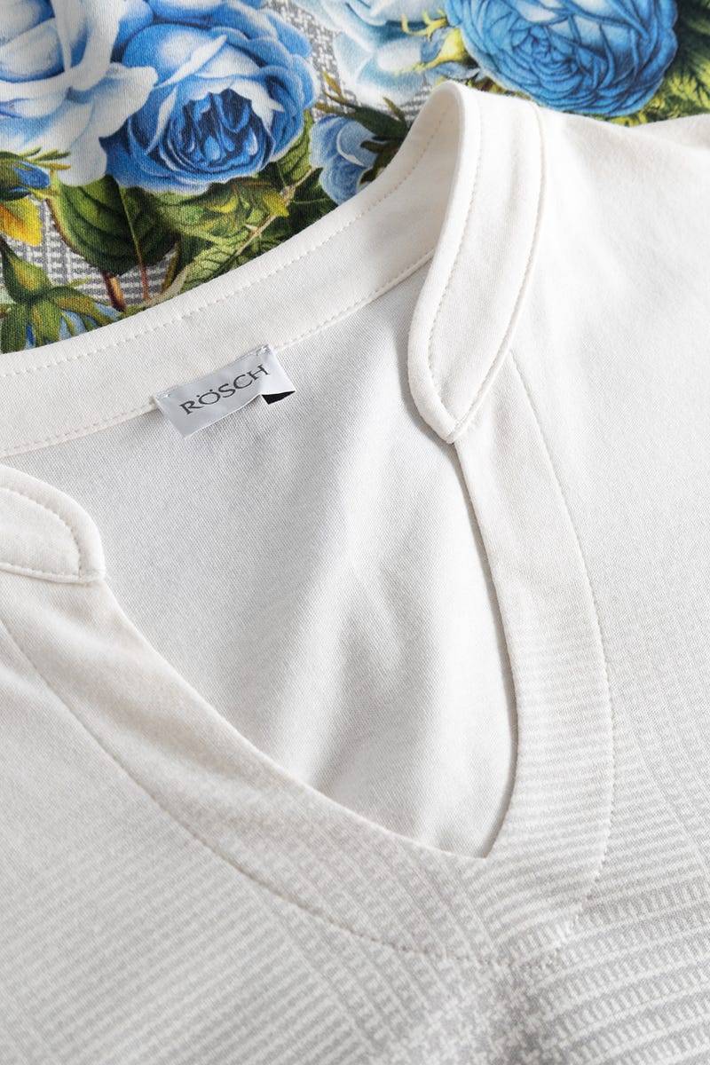 Rösch Pyjama im Karo-Druck mit Blumen 100% Baumwolle Nur für heute