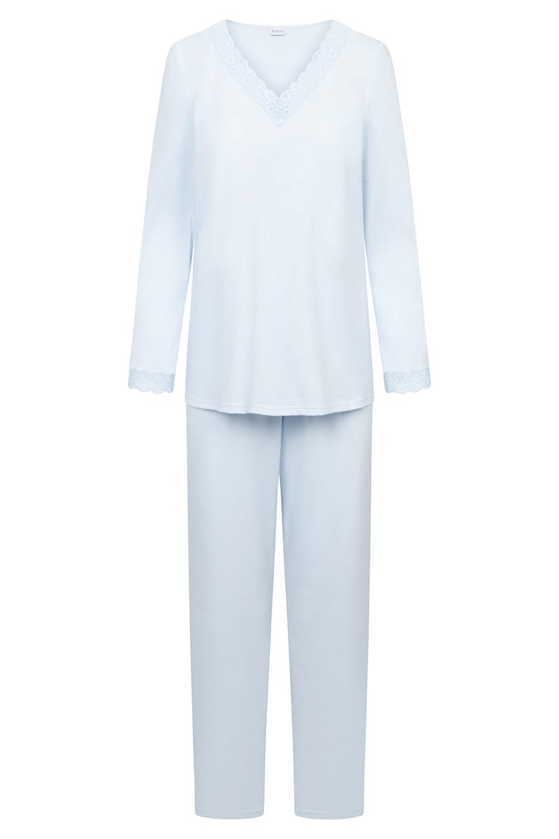 Rösch Pyjama mit Spitzendetails Baumwolle/Modal Vierteljährliche Förderung
