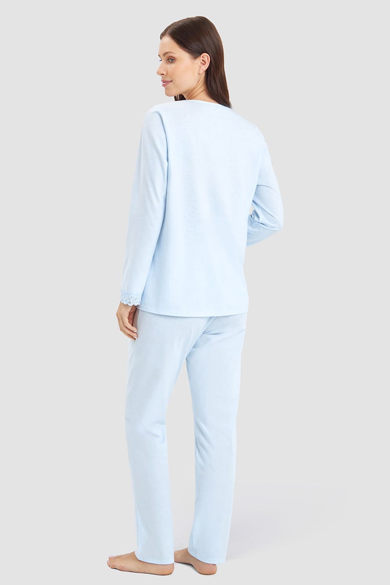 Rösch Pyjama mit Spitzendetails Baumwolle/Modal Vierteljährliche Förderung