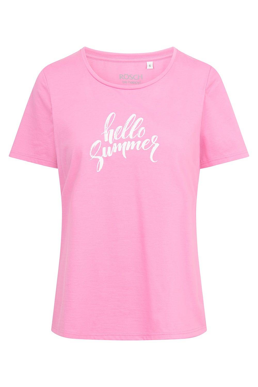 Rösch Pyjamashirt mit Schriftzug Sommer 100% Baumwolle Discount Store für neue Produkte