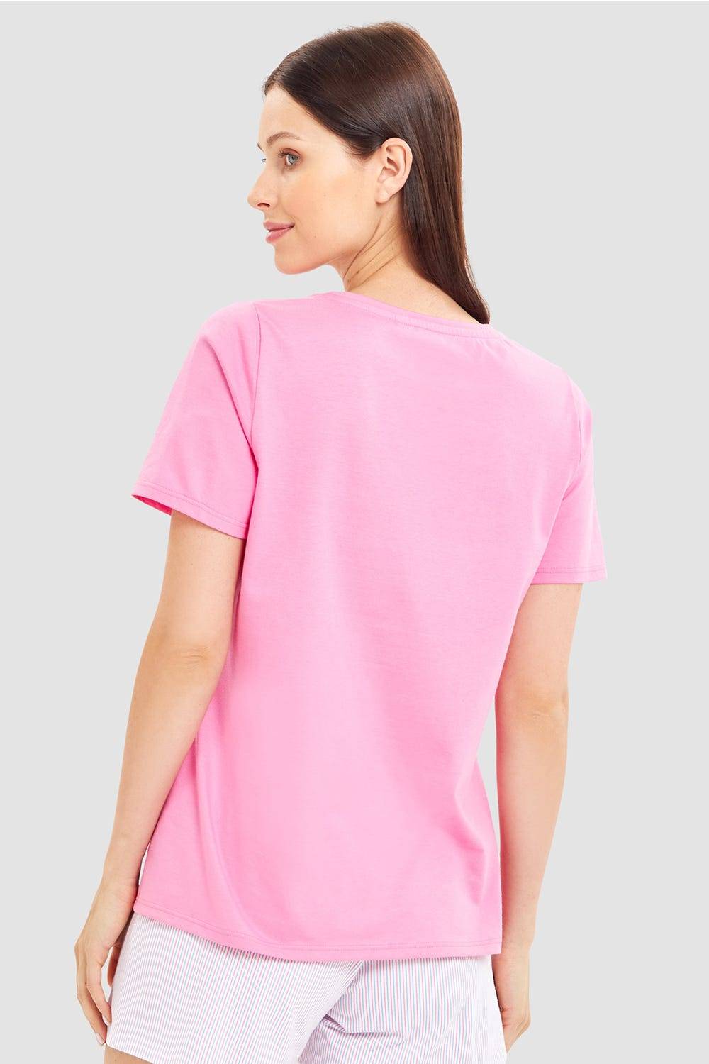 Rösch Pyjamashirt mit Schriftzug Sommer 100% Baumwolle Discount Store für neue Produkte