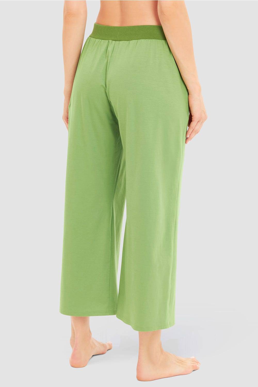 Rösch 7/8-Hose in Grün sommerliche Culotte Baumwolle/Elasthan 50% Rabatt für begrenzte Zeit