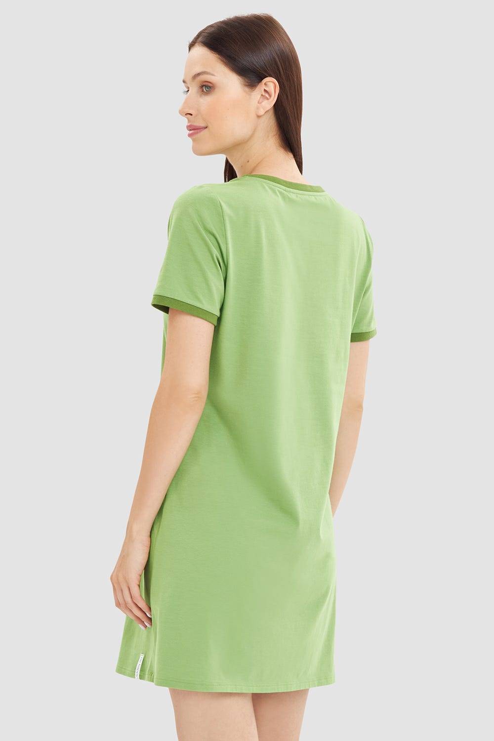 Rösch Nachtkleid mit Statement-Print Grün Baumwolle/Elasthan Online
