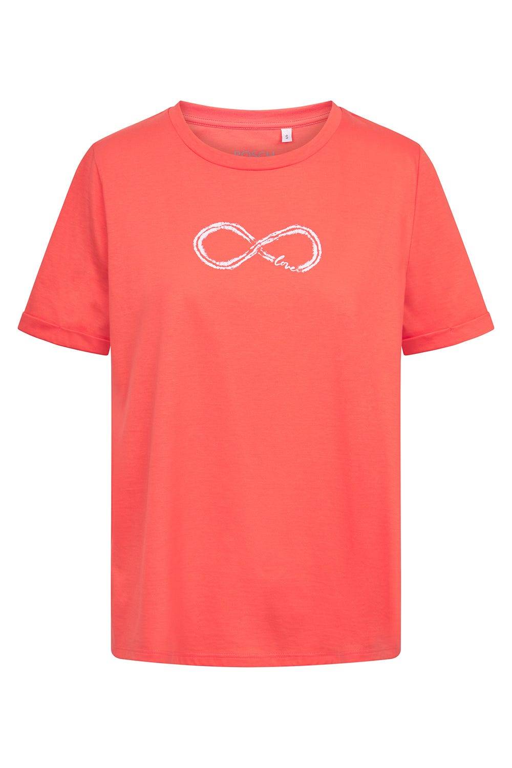 Rösch Pyjamashirt mit Motivdruck Love 100% Baumwolle Auslauf