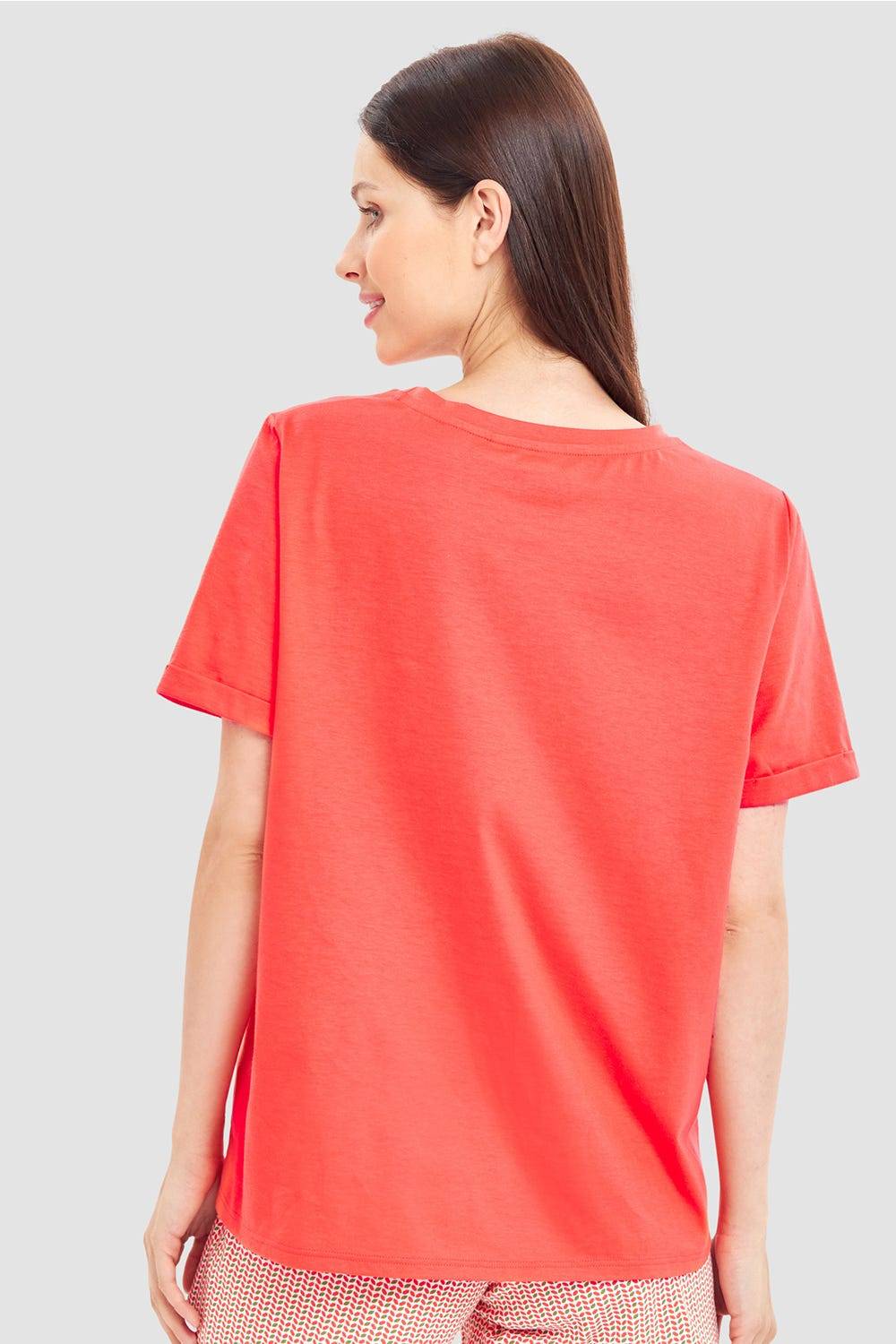 Rösch Pyjamashirt mit Motivdruck Love 100% Baumwolle Auslauf