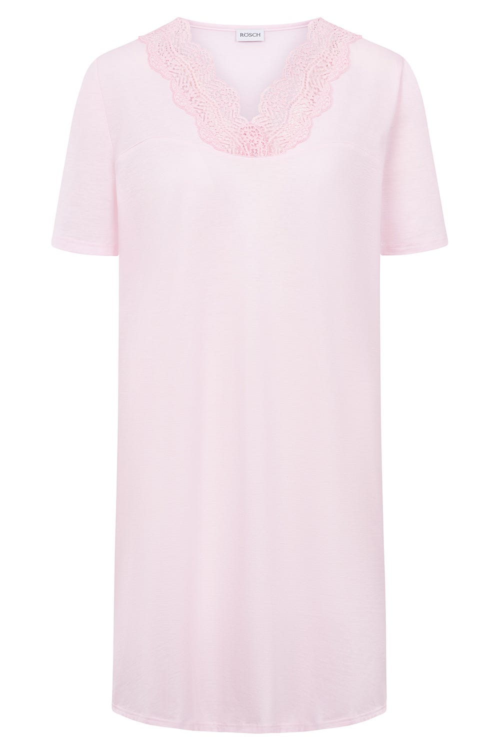 Rösch Nachthemd mit Spitzendetails Rosa Baumwolle Hotsell