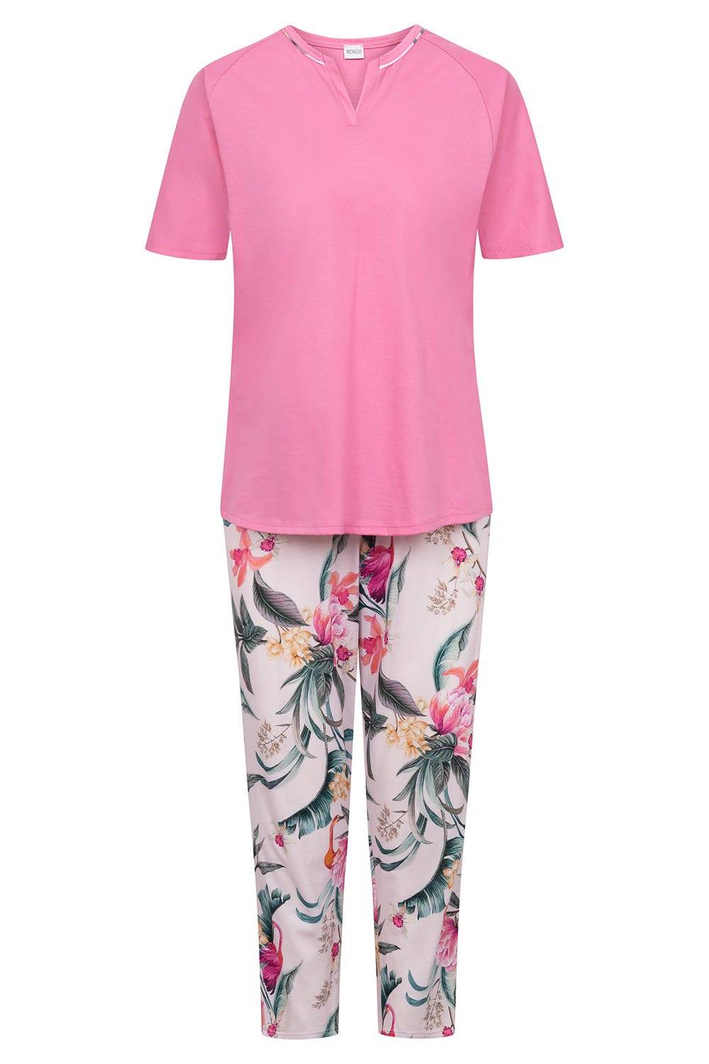 Rösch Pyjama im sommerlichen Blumendruck exotisch Baumwolle/Modal Meist gekauft