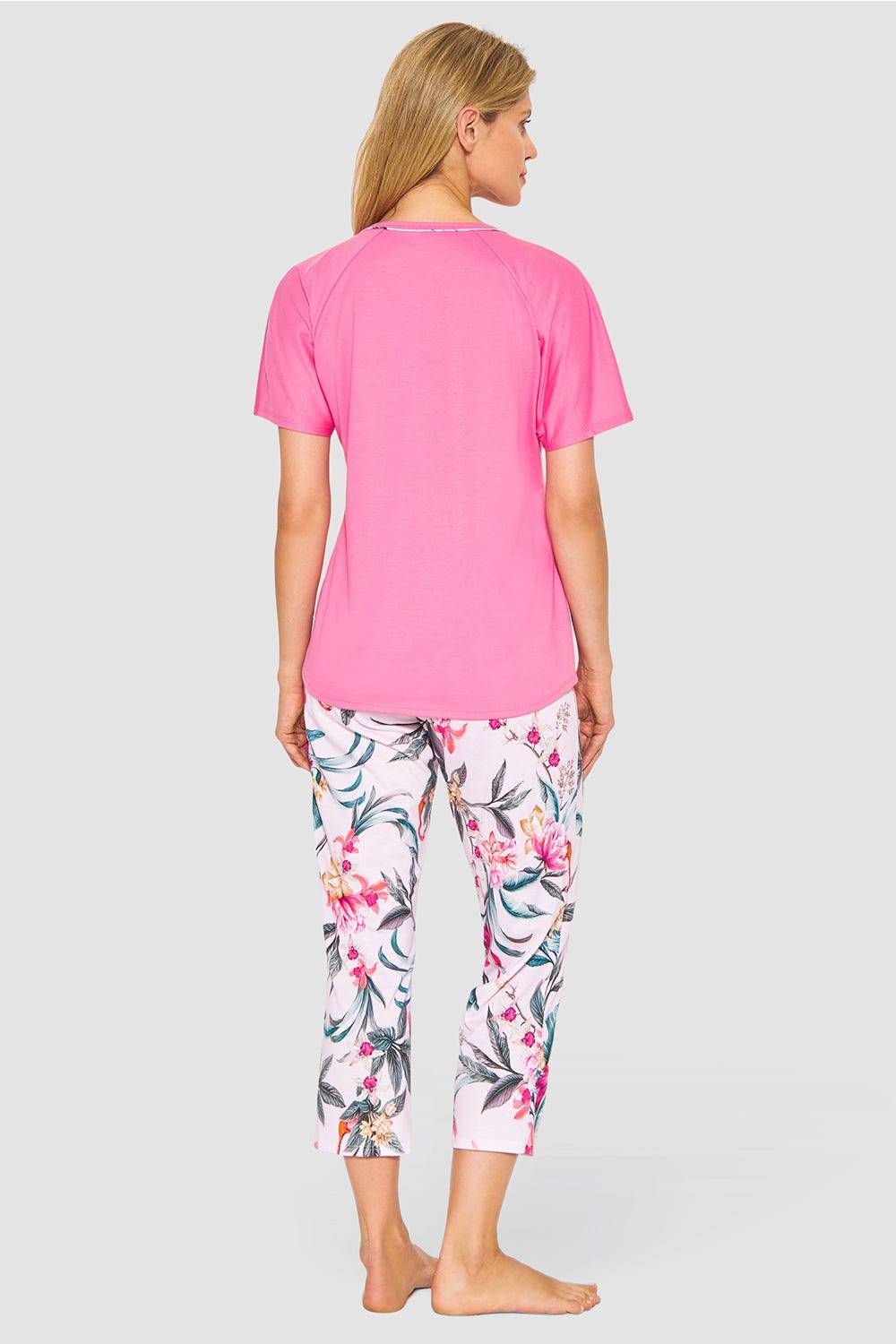 Rösch Pyjama im sommerlichen Blumendruck exotisch Baumwolle/Modal Meist gekauft