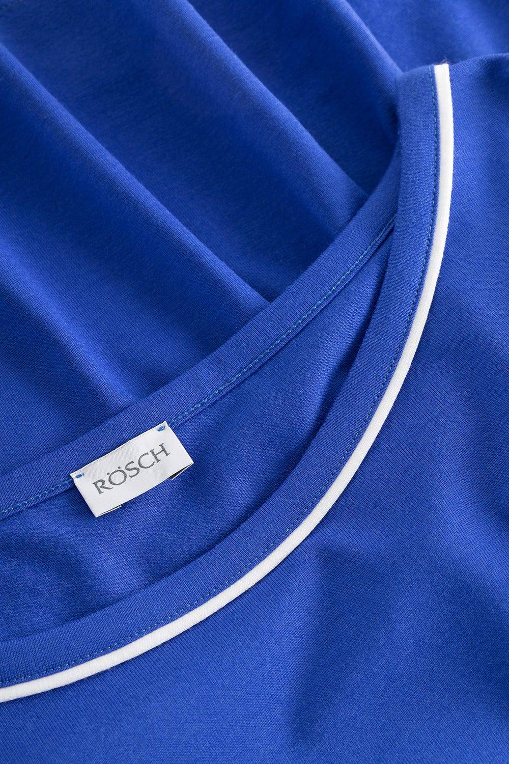 Rösch Strandkleid Kurzarm mit Kontrast-Paspeln Neon-Blau Begrenztes Angebot