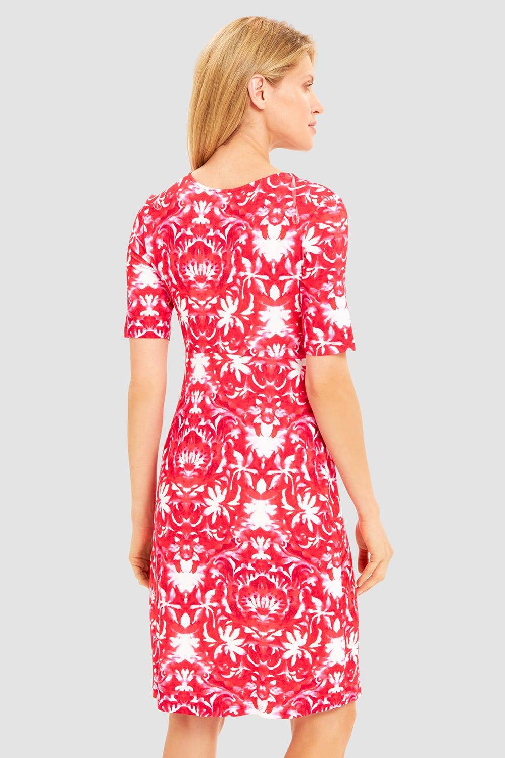 Rösch Strandkleid Ärmellos im Ornament-Druck Rot-Weiß Knot-Optik Osterangebot