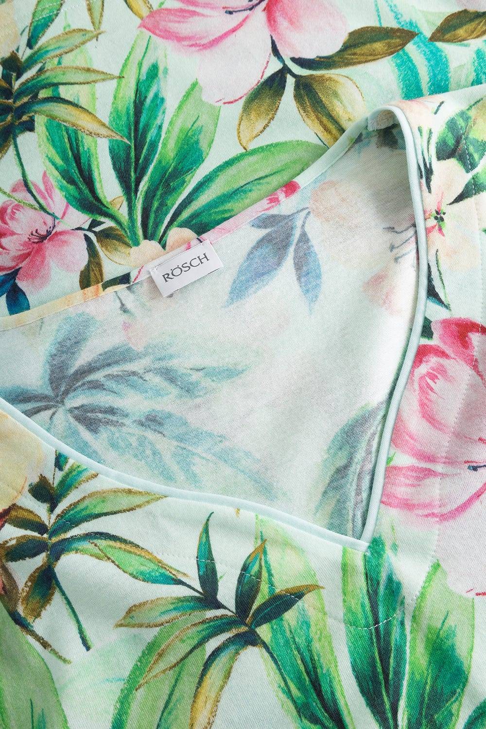 Rösch Pyjama im exotischen Blumendruck Baumwolle/Modal Zeitlich begrenztes Angebot