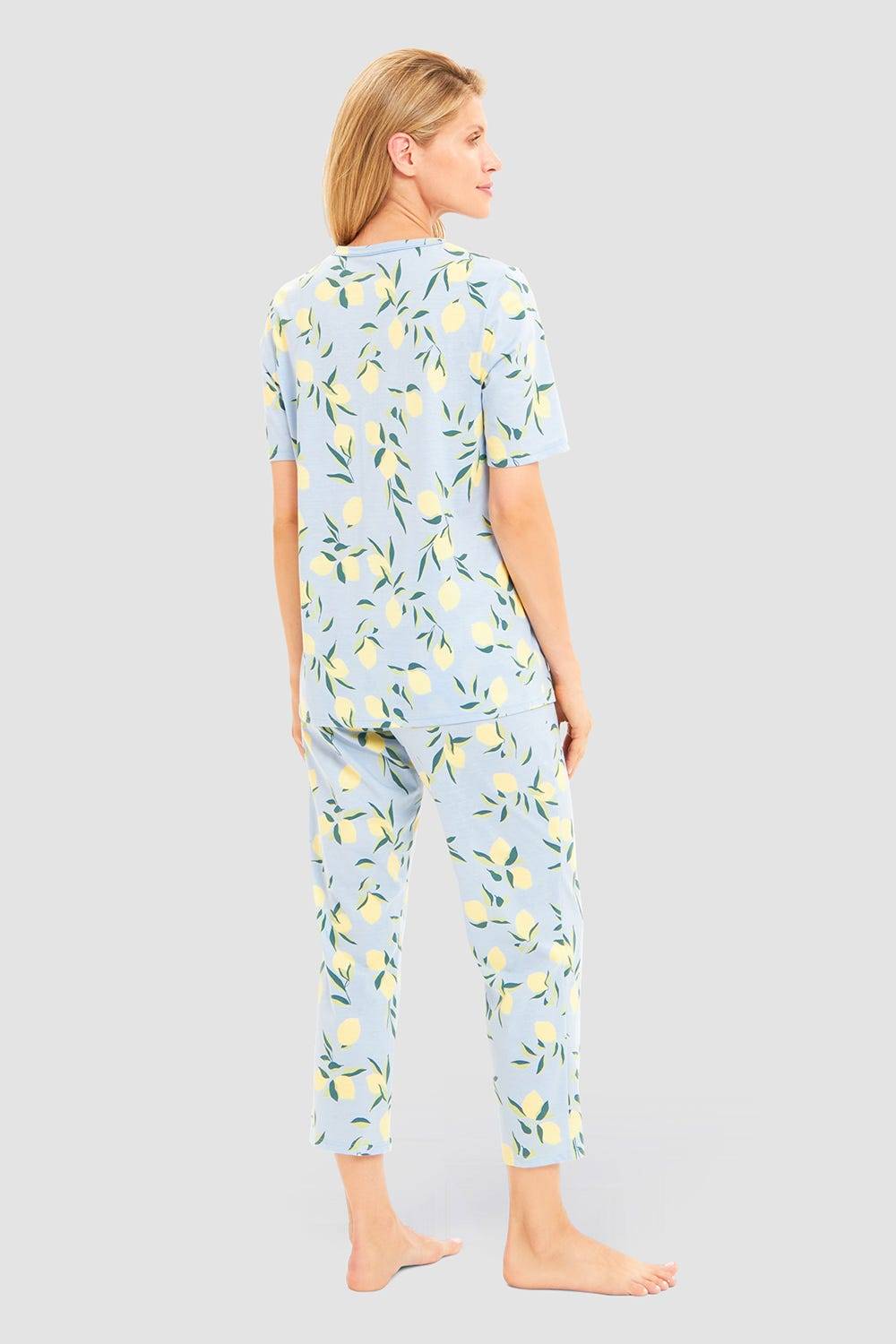 Rösch Pyjama im Zitronendruck sommerlich 100% Baumwolle Begrenzte Freigabe