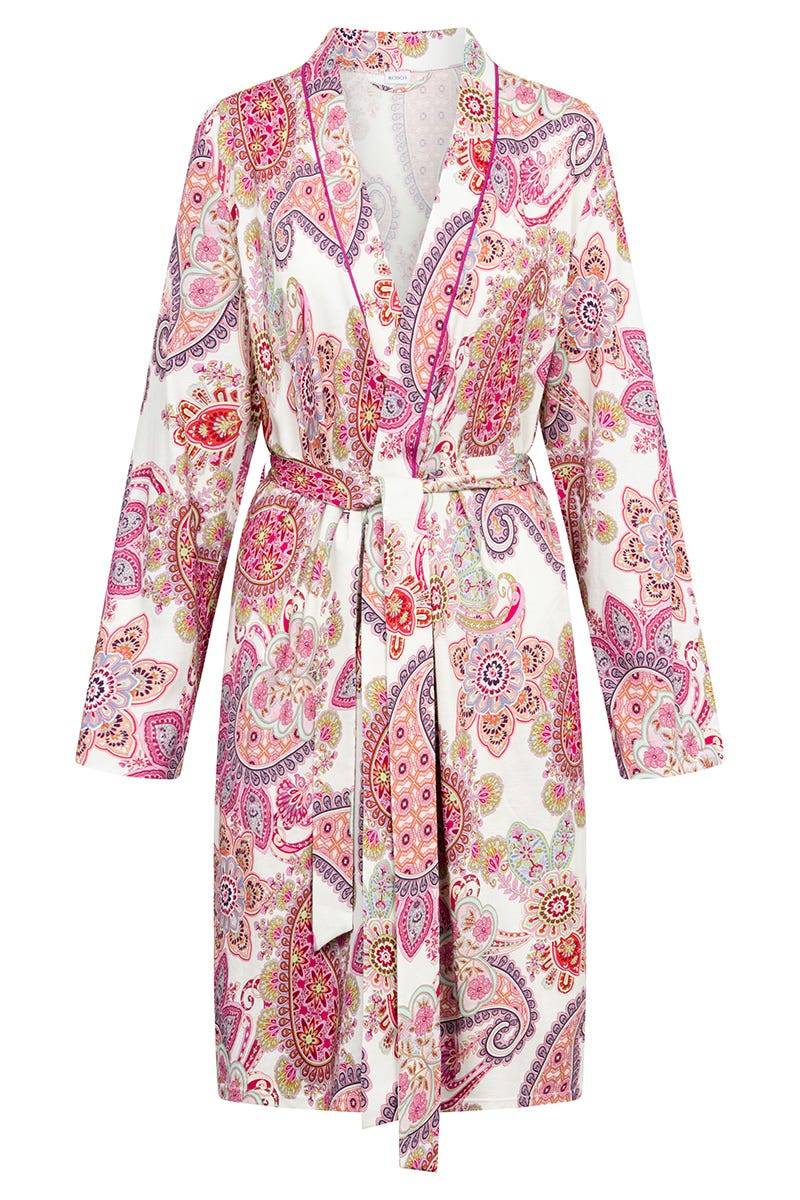 Rösch Morgenmantelim Paisley-Druck Beerenfarben Baumwolle/Modal JETZT KAUFEN