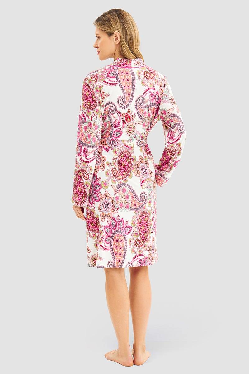 Rösch Morgenmantelim Paisley-Druck Beerenfarben Baumwolle/Modal JETZT KAUFEN