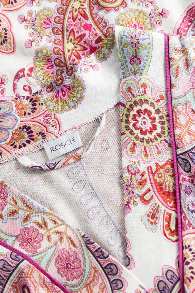 Rösch Morgenmantelim Paisley-Druck Beerenfarben Baumwolle/Modal JETZT KAUFEN