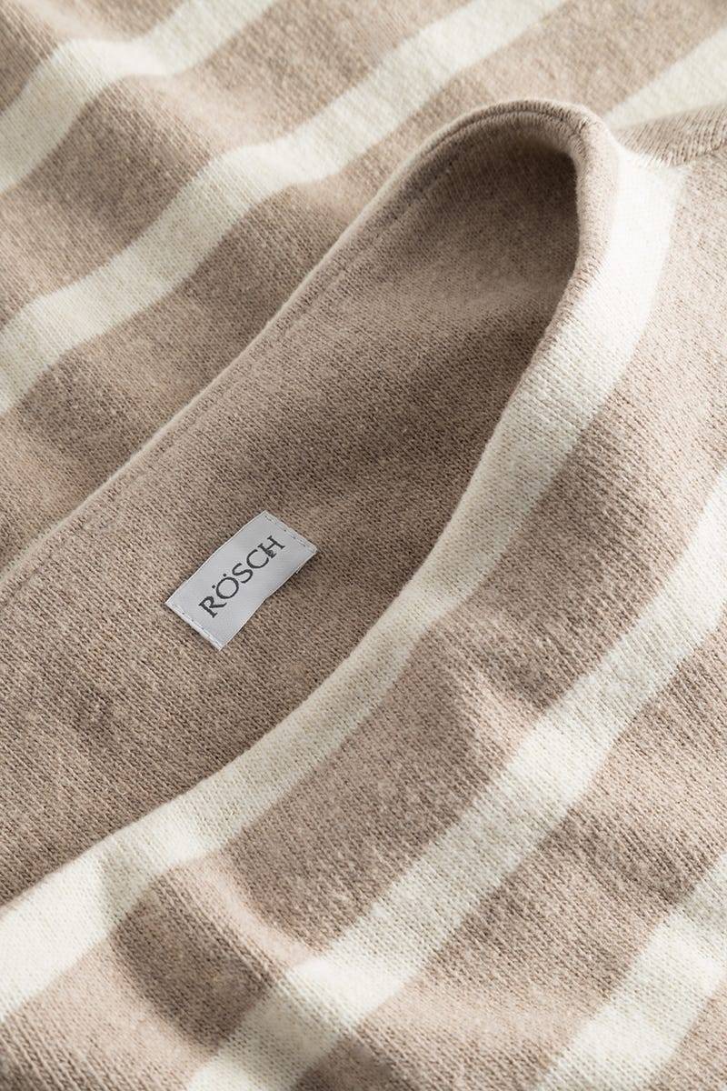 Rösch Hausanzug im Ringeldruck Hellbraun aus Strickware Neueste Stile