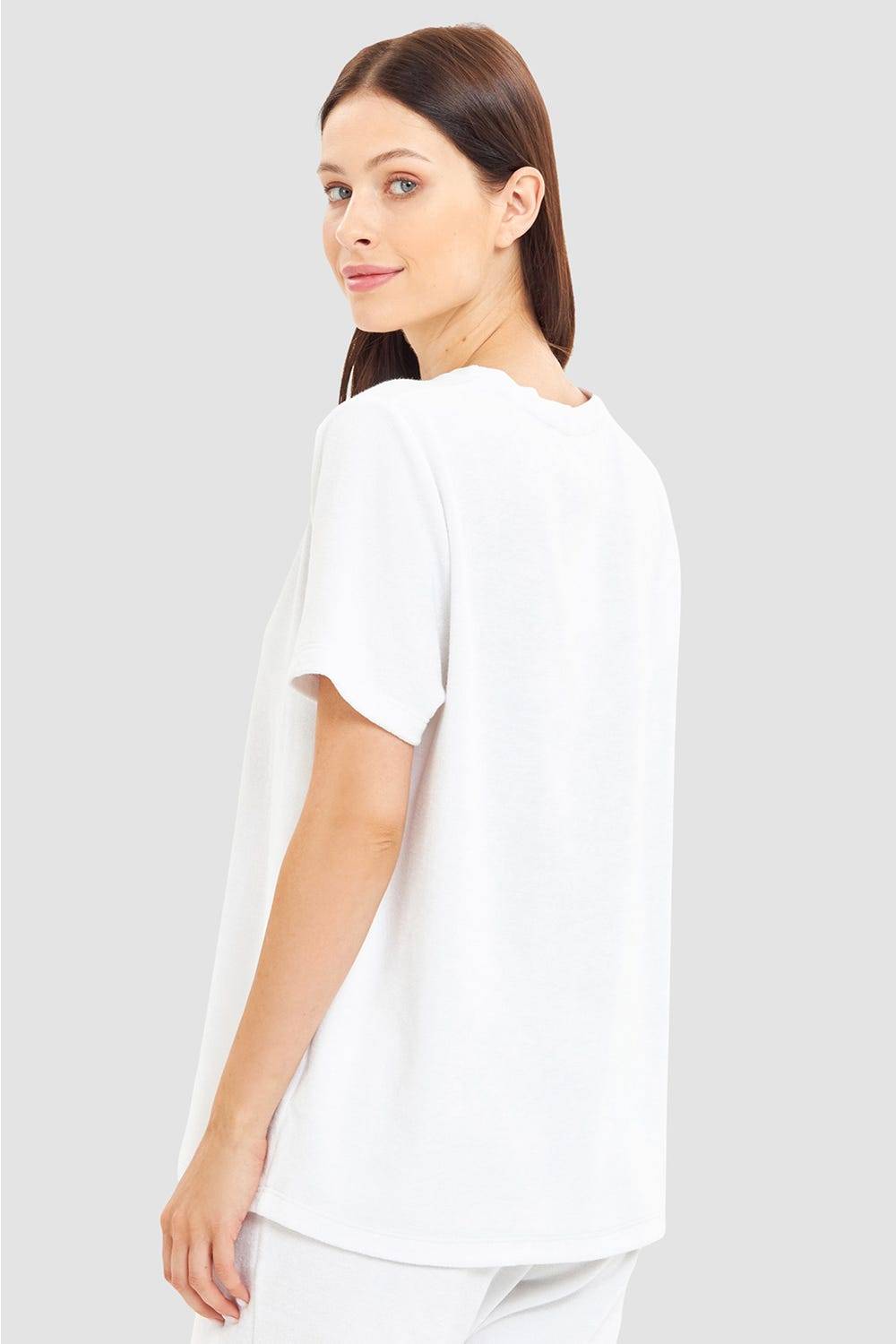 Rösch T-Shirt aus Frottee einfarbig Baumwolle/Polyester Bis zu 50% Rabatt
