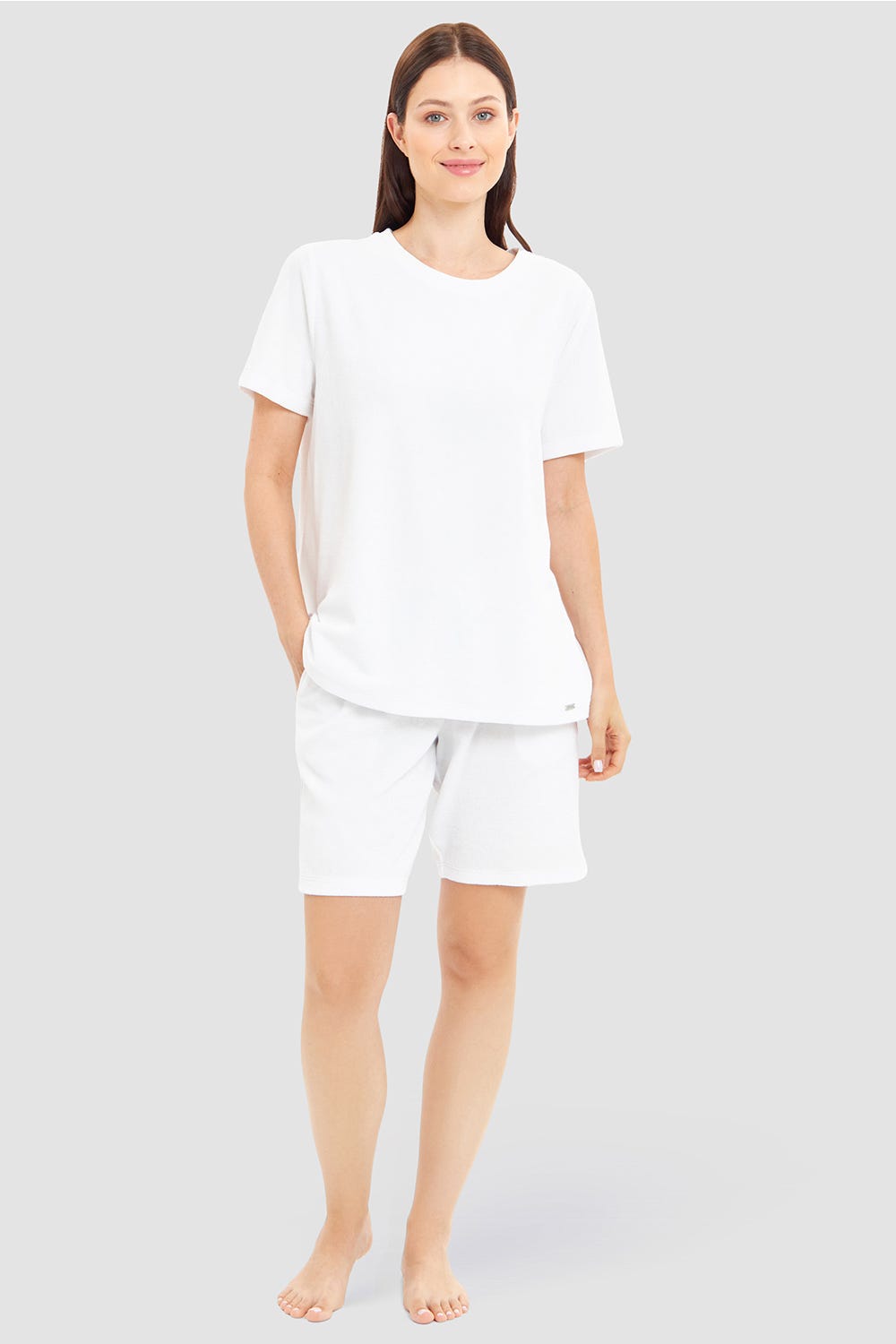 Rösch Bermuda aus Frottee mit Seitentaschen Baumwolle/Polyester Bis zu 60% Rabatt