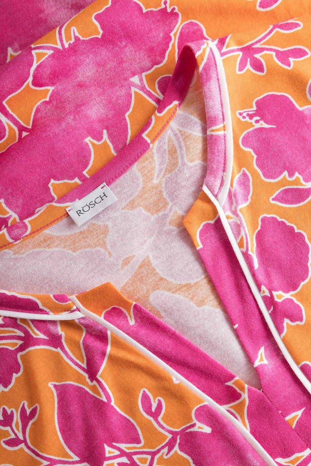 Rösch Nachthemd im floralen Druck Orange-Pink Tunika-Style Baumwolle/Modal Begrenzt auf 3 Tage