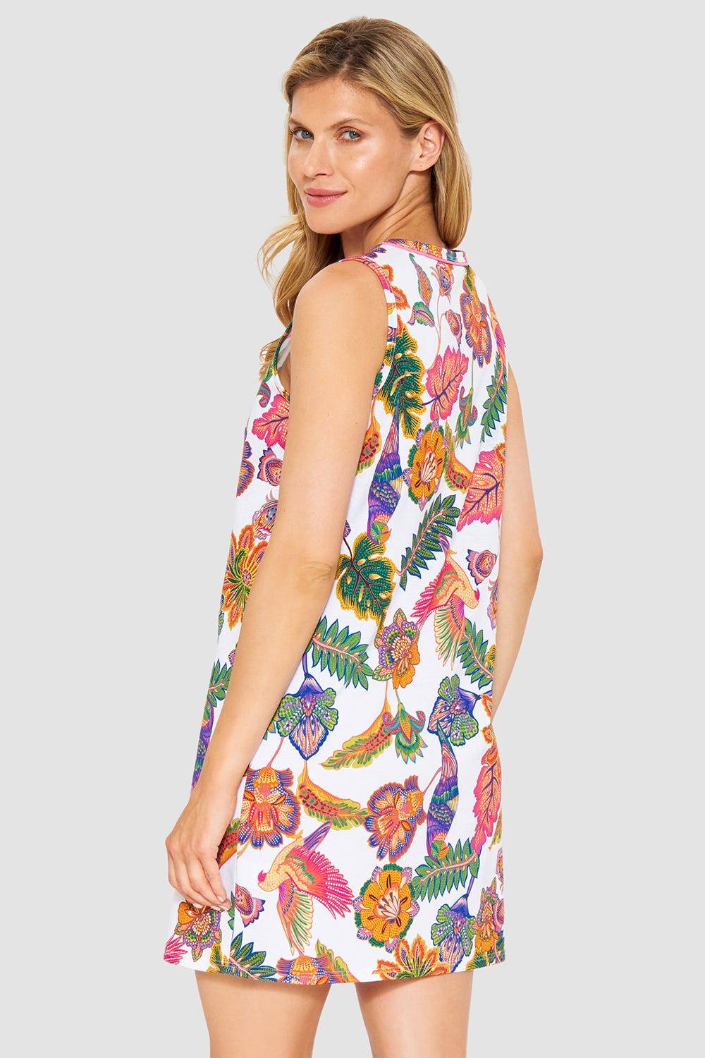 Rösch Nachthemd Ärmellos mit Blumenprint exotisch Baumwolle/Modal Angebote