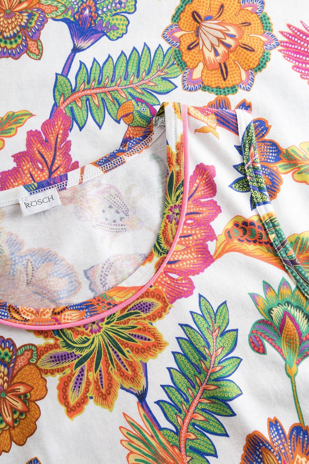 Rösch Nachthemd Ärmellos mit Blumenprint exotisch Baumwolle/Modal Angebote