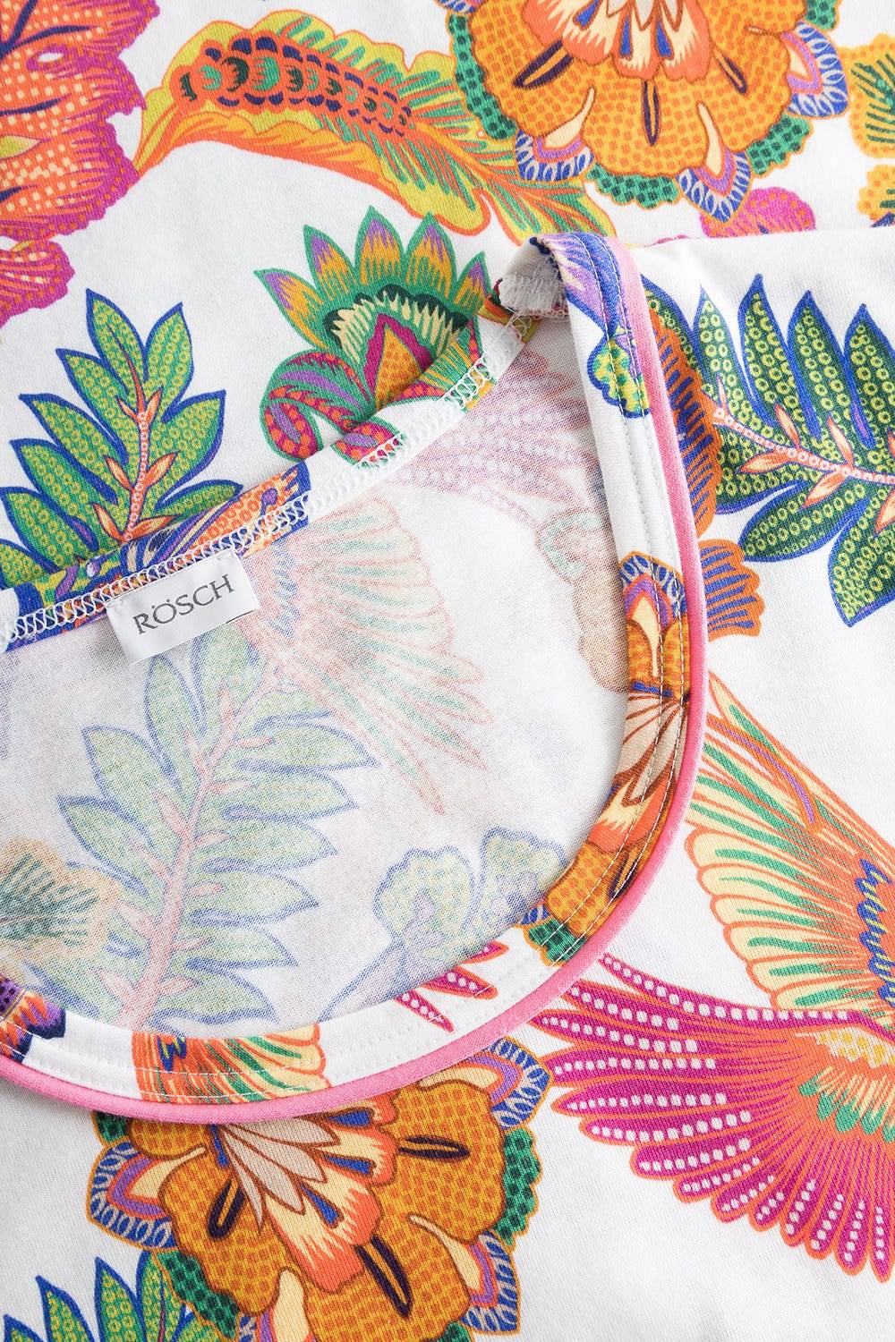 Rösch Nachthemd Kurzarm mit Blumenprint exotisch Baumwolle/Modal Hotsell