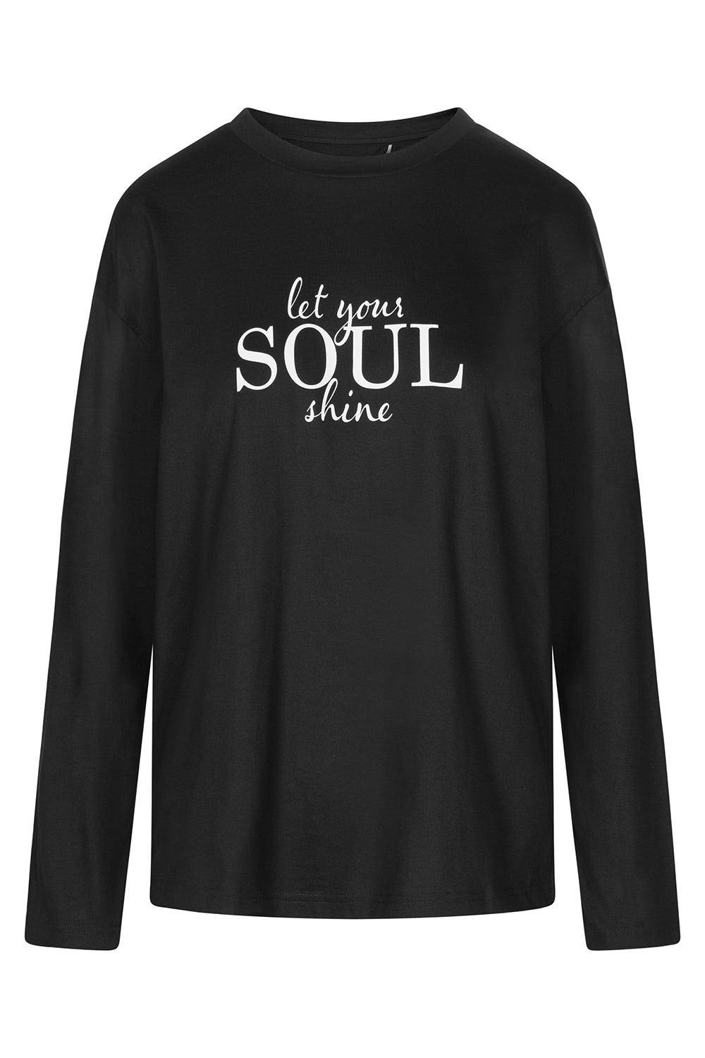 Rösch Shirt mit Schriftzug &quot;let your soul shine&quot; 100% Baumwolle Online Shopping