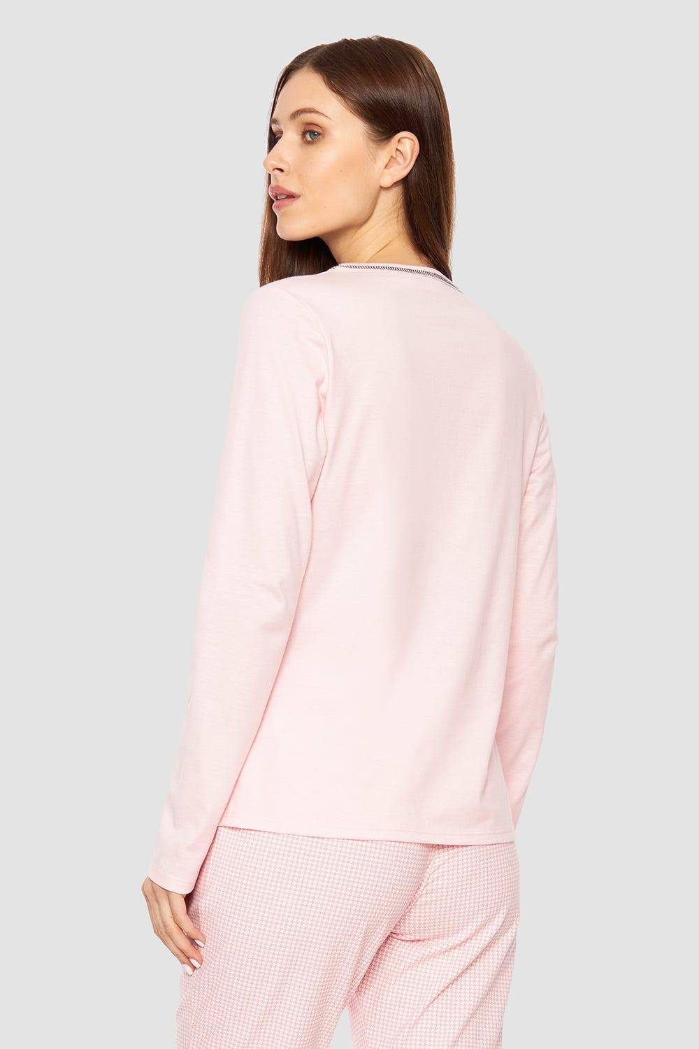 Rösch Shirt mit Schriftzug Rosa Baumwolle/Elasthan Muttertagsangebot
