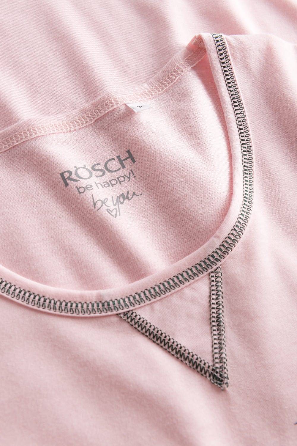 Rösch Shirt mit Schriftzug Rosa Baumwolle/Elasthan Muttertagsangebot