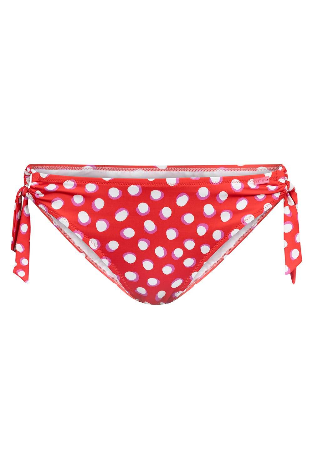 Rösch Bikini-Hose im Retro-Tupfendruck Rot-Weiß zum Binden Neueste Mode