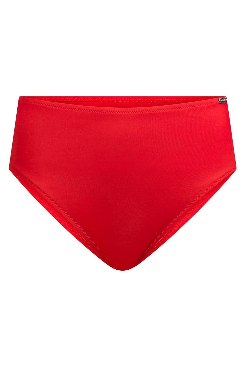 Rösch Bikini-Hose in Rot einfarbig hoher Taillenausschnitt Online Outlet