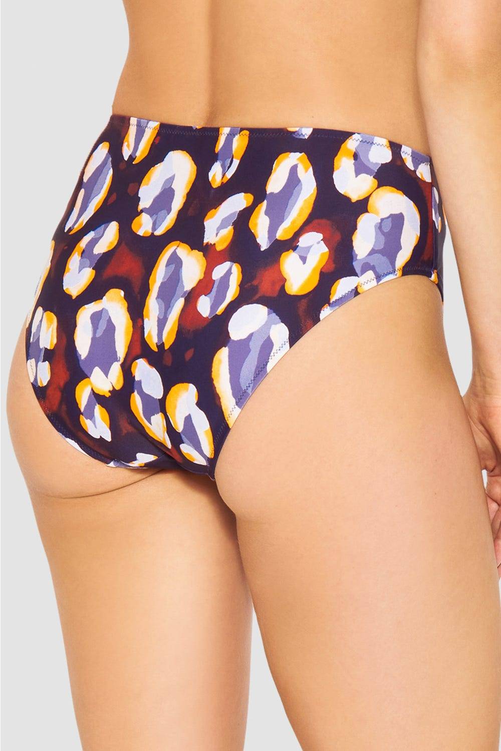 Rösch Bikini-Hose im Tupfendruck Modern Leo hoher Taillenausschnitt Räumungsverkauf