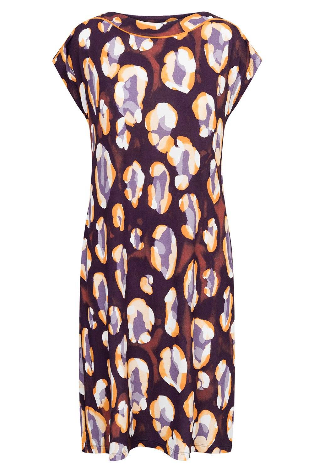 Rösch Strandkleid Kurzarm im Tupfendruck Modern Leo Viskose/Elasthan Riesige Ersparnisse