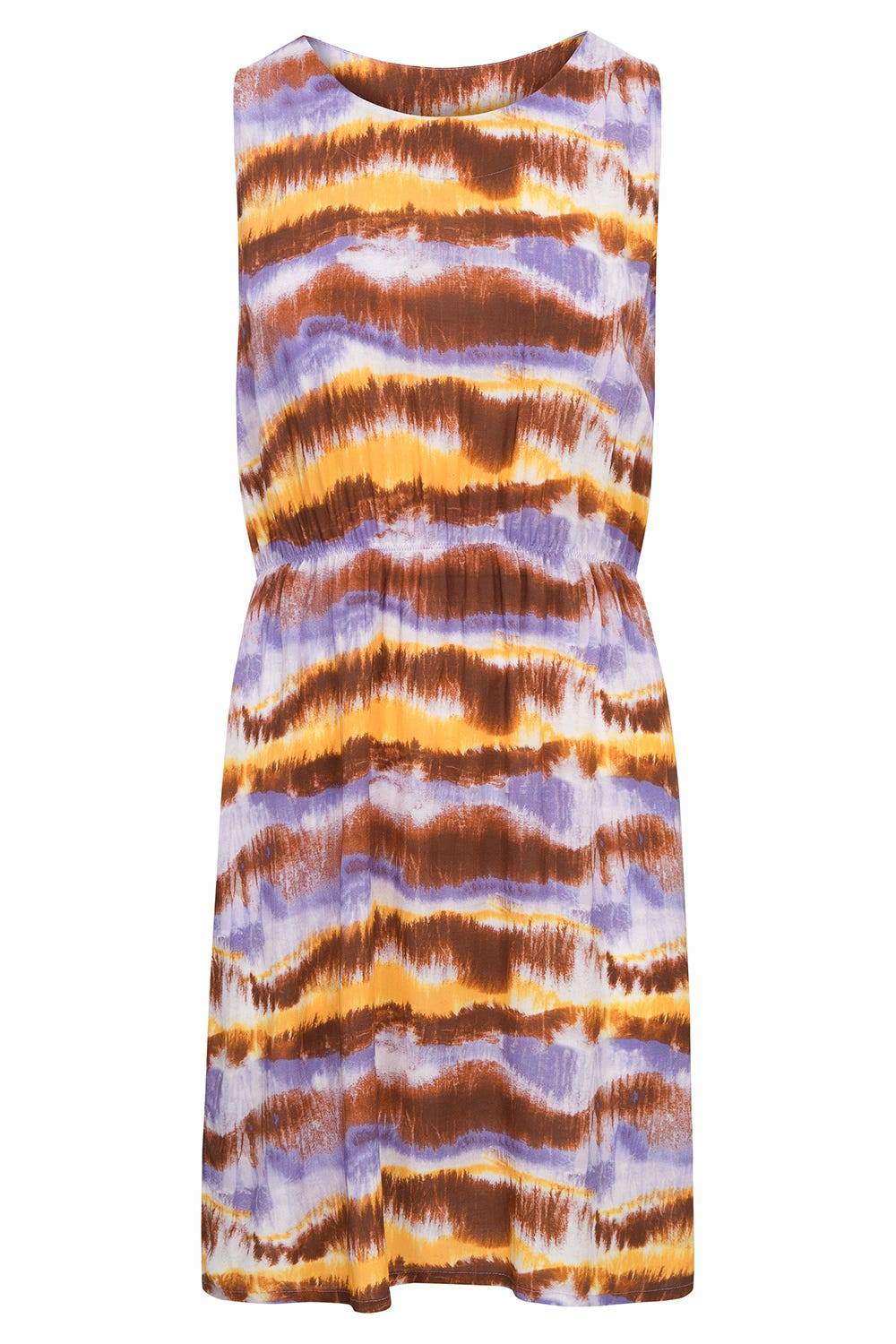 Rösch Trägerkleid im Batikdruck moderne Streifen im Webdruck 100% Viskose Wochenangebot