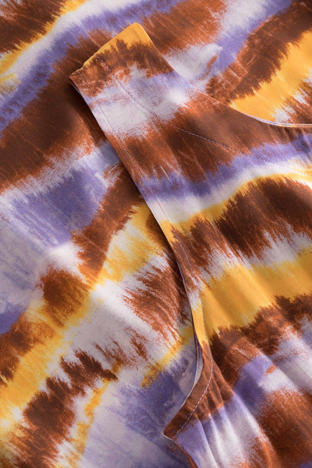 Rösch Trägerkleid im Batikdruck moderne Streifen im Webdruck 100% Viskose Wochenangebot