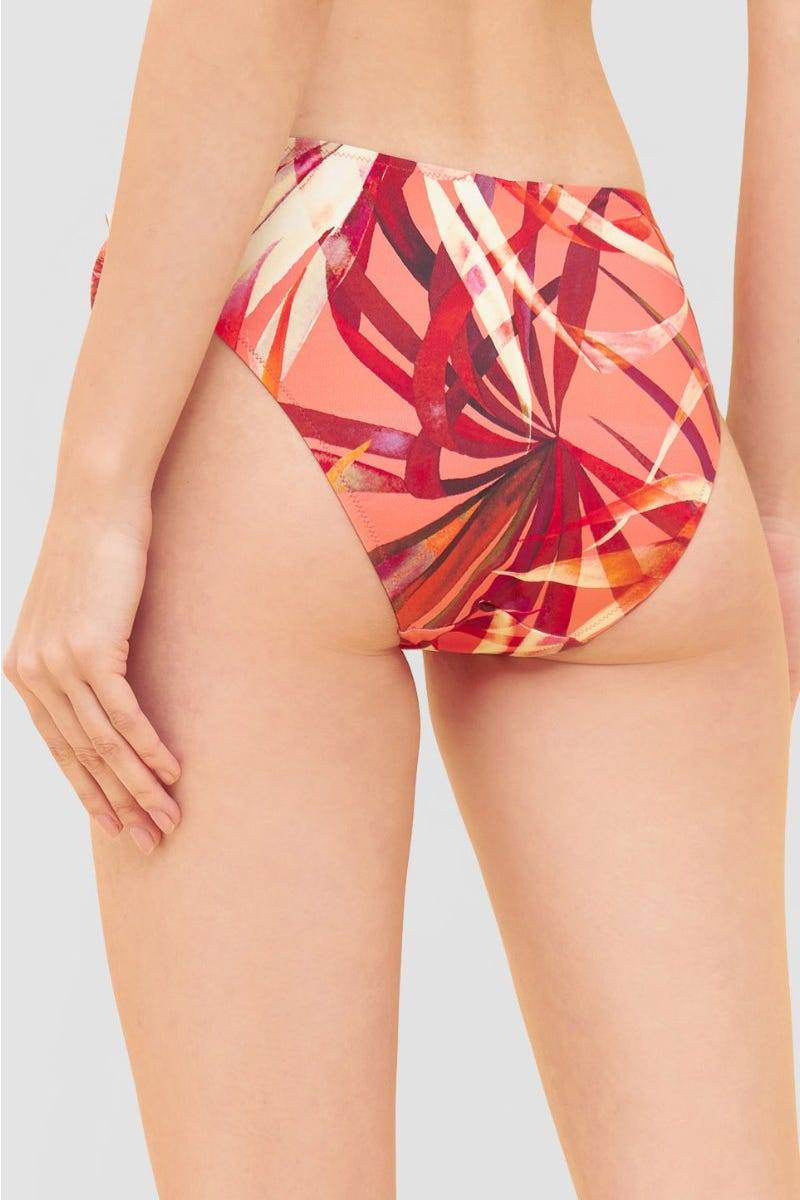 Rösch Bikini-Hose im bunten Blätter-Druck Binde-Bänder recyceltes Polyamid/Elasthan JETZT KAUFEN